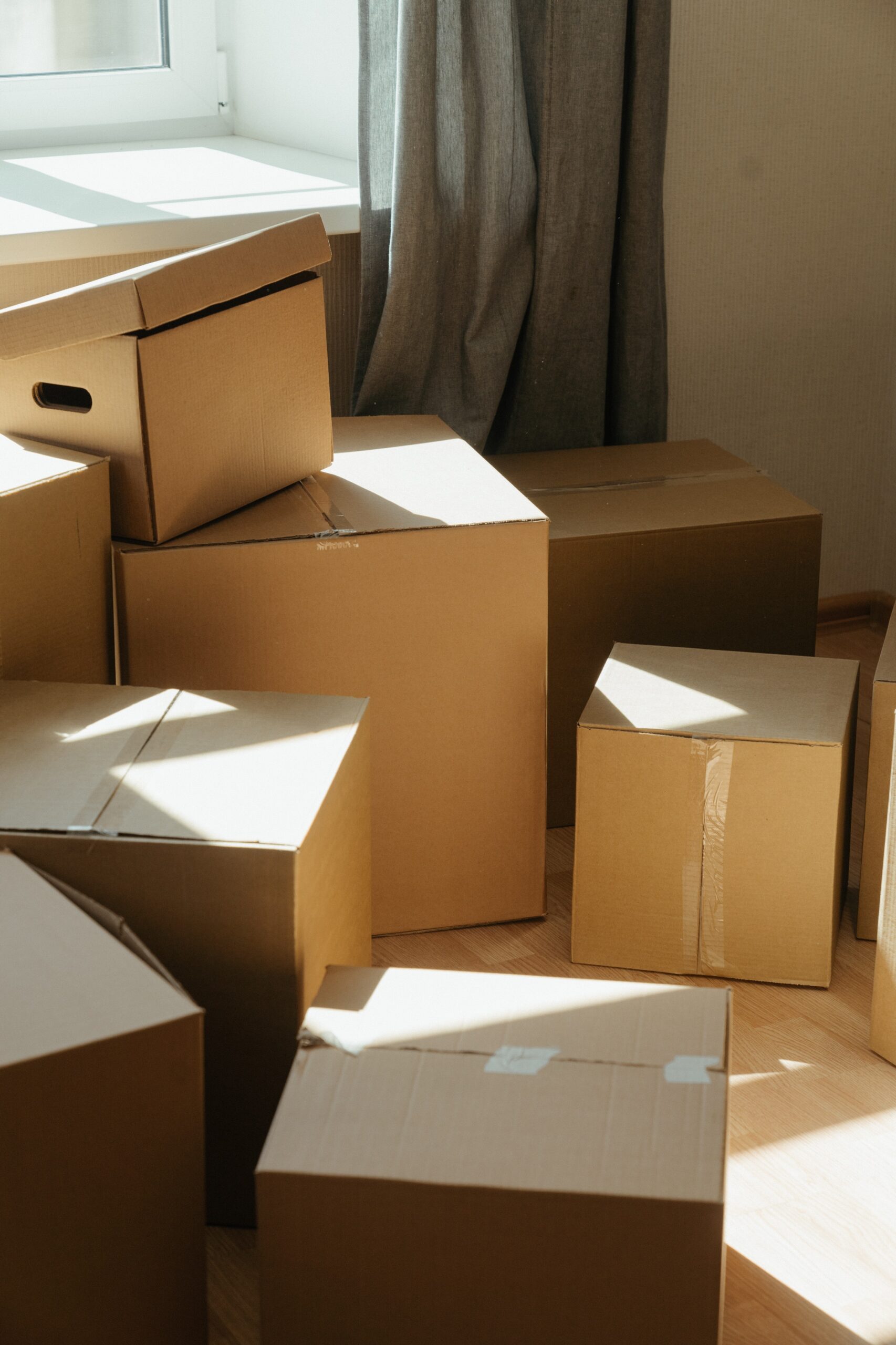 Moving boxes from family who bought home successfully after bankruptcy