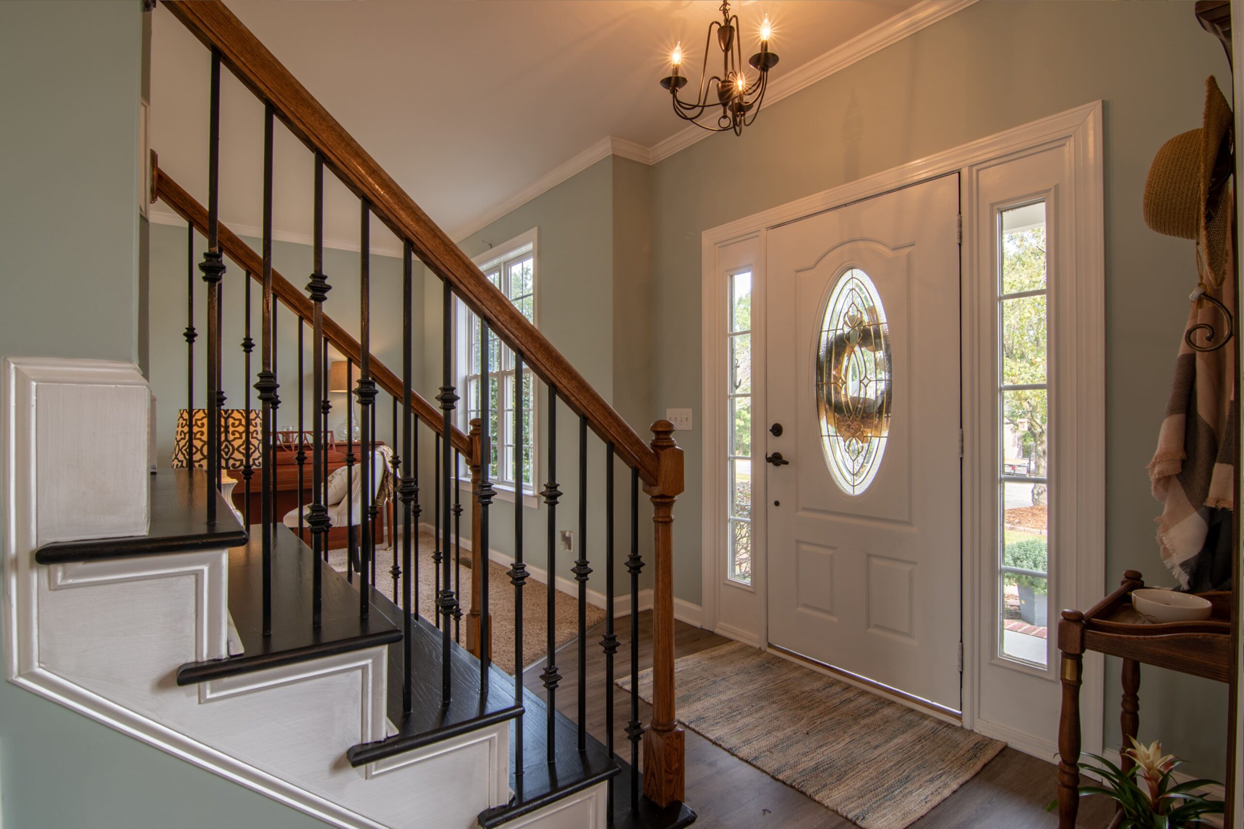 Home interior of family who just bought new home